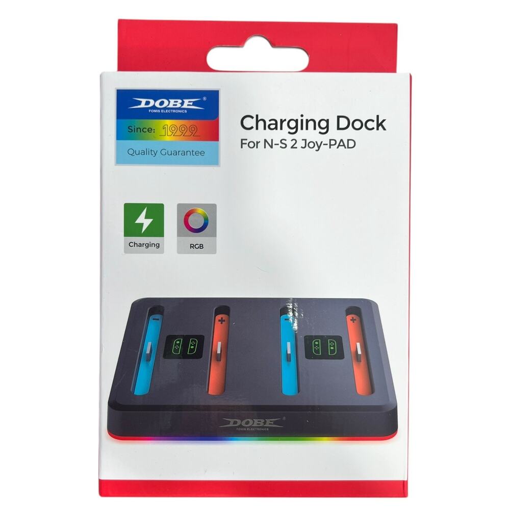 NEW Sealed DOBE RGB Charging Dock for Nintendo Switch 2 Joy-Con Controllers